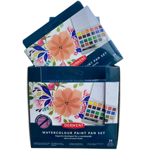 Obrázek produktu - Sada Watercolour Paint Pan - 24 půlpánviček (6 sad)