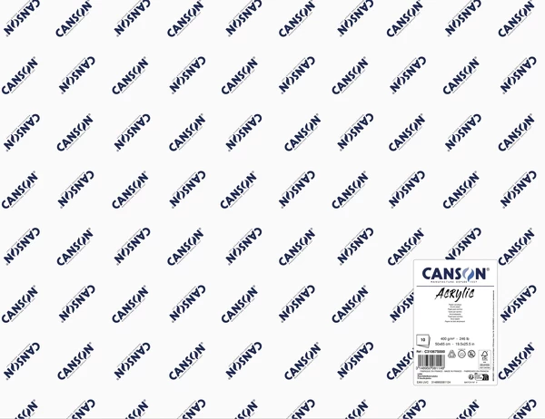 Archy papíru Acrylic 400g - 50 x 65cm, 10 listů