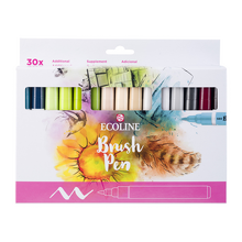 Obrázek produktu - Sada 30 kusů Ecoline Brush Pen - dodatečné odstíny (NEW)