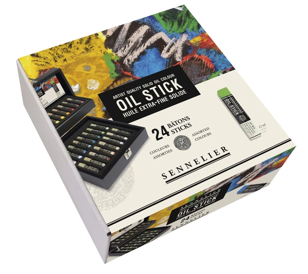 Box 24 Mini Oil Sticků - Sennelier, 24 x 12 ml