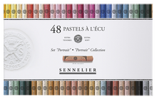 Obrázek produktu - Sada suchých pastelů Ecu é l'écu Sennelier - Portrait, 48 kusů půlených pastelů