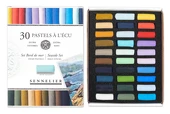 Sada suchých pastelů Ecu é l'écu Sennelier - Seaside, 30 kusů půlených pastelů