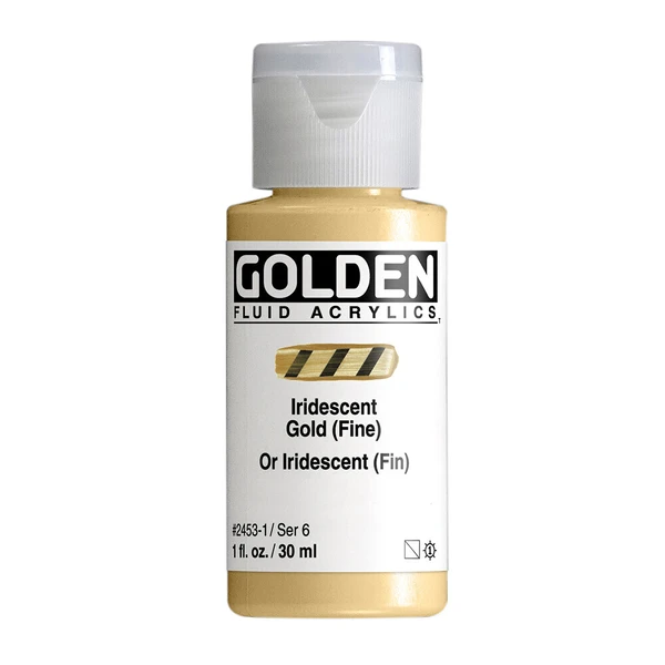 Akrylová barva Golden Fluid 30 ml - Iridescent Gold (Fine) 2453