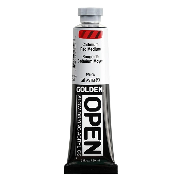 Akrylová barva Golden Open Slow Drying 59 ml - Cadmium Red Medium 7100