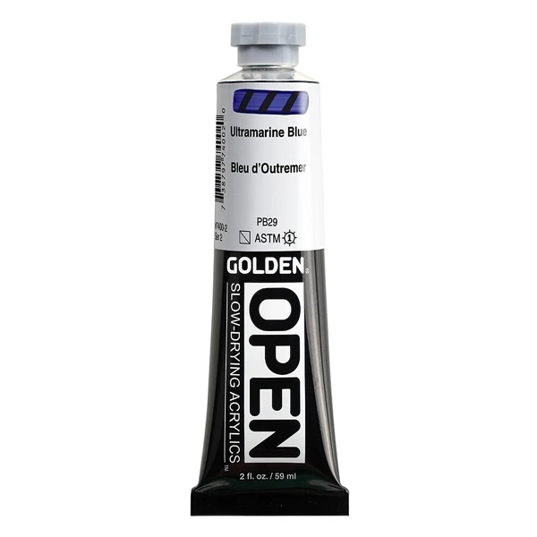 Akrylová barva Golden Open Slow Drying 59 ml - Ultramarine Blue 7400