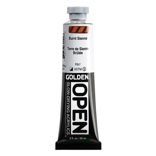 Akrylová barva Golden Open Slow Drying 59 ml - Burnt Sienna 7020