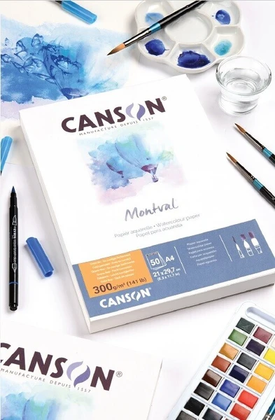 Montval skicák lepený 21 x 29,7 50l CP 300g