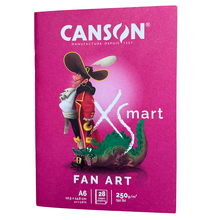 Obrázek produktu - Canson® XSmart Fan Art blok A6 - pro kresbu postav a ilustrací, 28 listů, 250 g