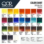 Golden QoR Color Set - sada akvarelových barev QoR, 24 x 5 ml