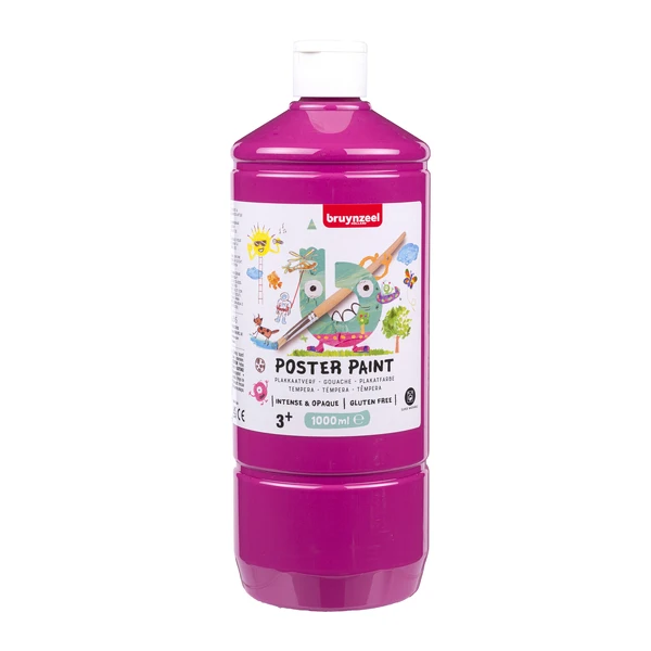 Bruynzeel Poster Paint 1 l - kvašová barva, Deep Rose