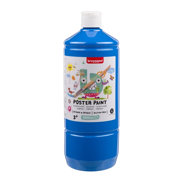 Bruynzeel Poster Paint 1 l - kvašová barva, Light Blue