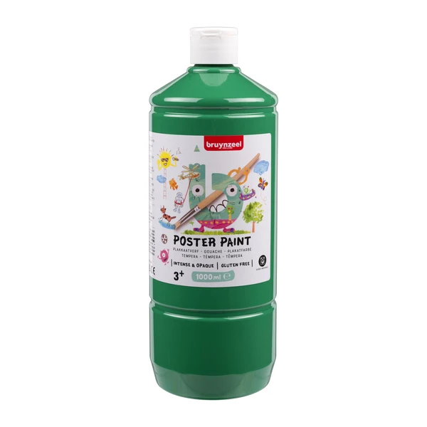 Bruynzeel Poster Paint 1 l - kvašová barva, Green