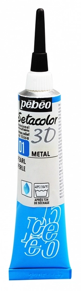 Setacolor 3D Metal 20 ml - 01 Pearl