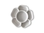 Napodobenina porcelánové paletky, 6 kalíšků