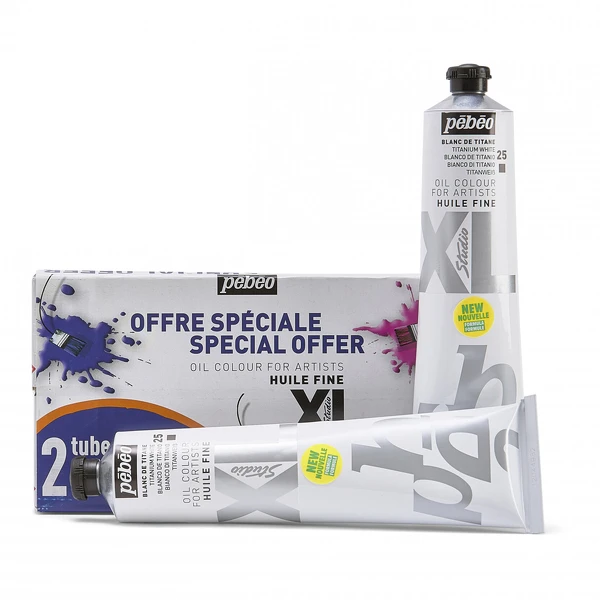 Studio XL 200 ml - 25 Titanium white 2ks