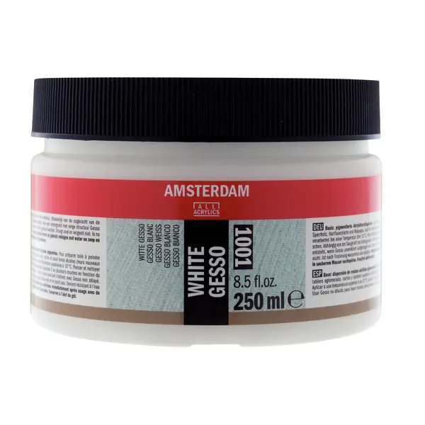Amsterdam White Gesso - bílý šeps Amsterdam, 250 ml