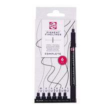 Obrázek produktu - Sada technických fixů Talens Pigment Fineliner - kompletní sada, 6 kusů