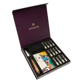 Dárková sada Sennelier s 12 mini oil sticky + příslušenství