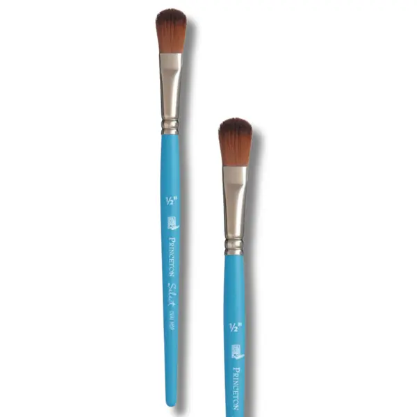 Štětec Princeton Select Artiste™ Oval Mop Synthetic Brush, 1/2 - syntetický oválný mop