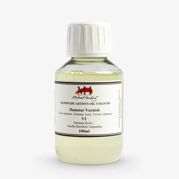 Závěrečný damarový lak Michael Harding, 100 ml