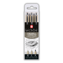 Obrázek produktu - Sada Sakura Pigma Micron Urban Set - 3 různé velikosti