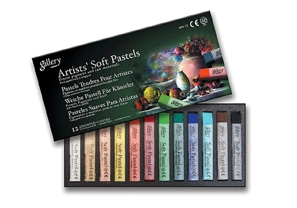 Artist Soft Pastel - Standard 12 assorted colours