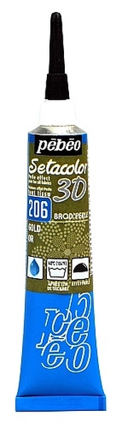 Setacolor 3D Brod´perle 20 ml - 206 Gold