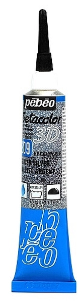 Setacolor 3D Brod´perle 20 ml - 209 Silver gt dopr