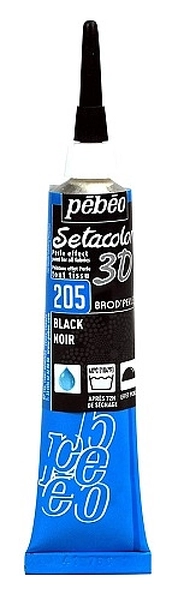 Setacolor 3D Brod´perle 20 ml - 205 Black