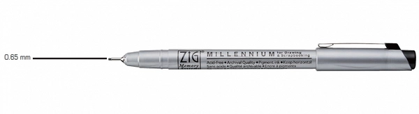 Millennium 08 0,65 mm 010 Black