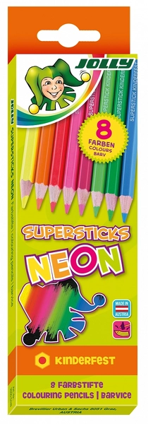 Jolly Superstick Neon sada 8 ks