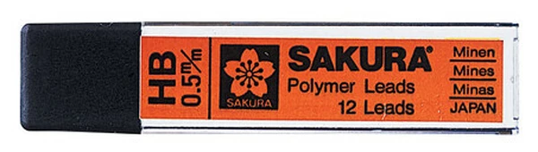 Tuhy do mechanické tužky Sakura 0,5 mm HB