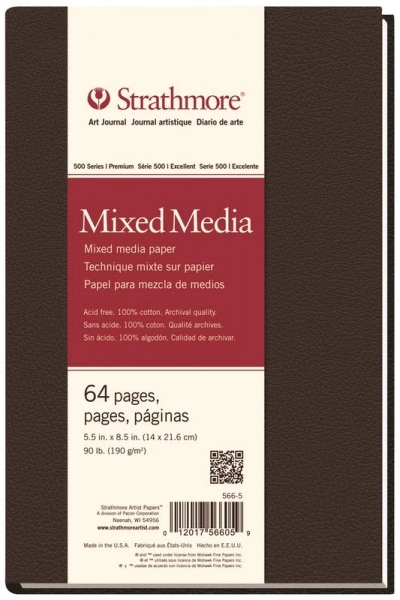 Skicák Strathmore Mix media v pevné v.14x21,6 190G