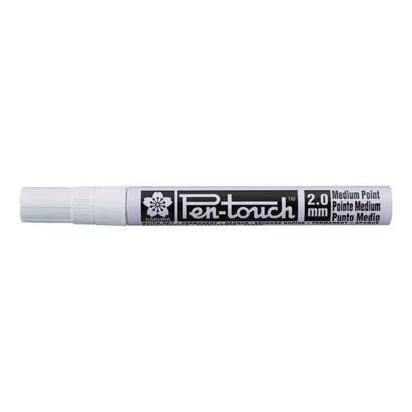 Pen Touch Sakura Medium lihový fix 2mm bílý #50