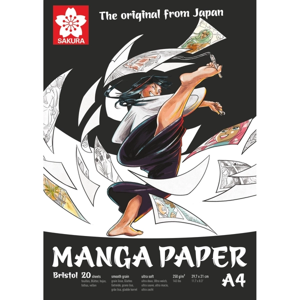 Skicák Manga pro komiksy Sakura 250g, A4 