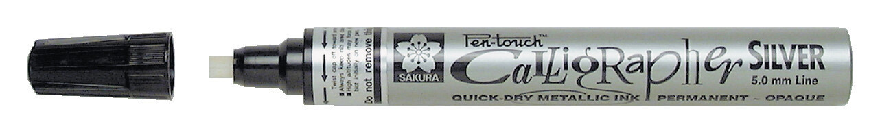 Pen Touch Sakura Calligrapher Fine stříbrný 5 mm