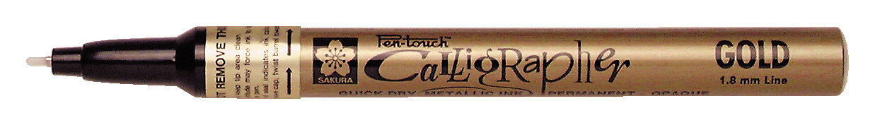 Pen Touch Sakura Calligrapher Fine zlatý 1,8mm