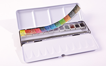 Obrázek produktu - Sada akvarelových barev 12ks v plechové krabičce