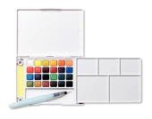 Sada akvarelových barev s vodním štětcem Koi 24ks
