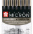 Sada Pigma Micron Black 6+1 brush