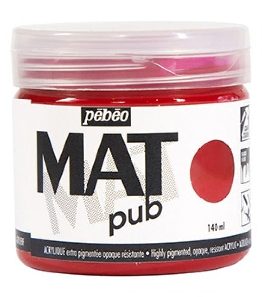Acrylic MAT PUB 140 ml 06 Magenta red