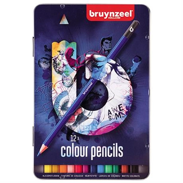 Pastelky Bruynzeel měkké 12 Dark doprodej