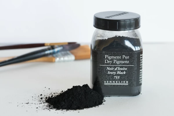 S Pigment jar Ivory black 120g