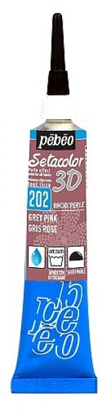 Setacolor 3D Brod´perle 20 ml - Grey pink doprodej