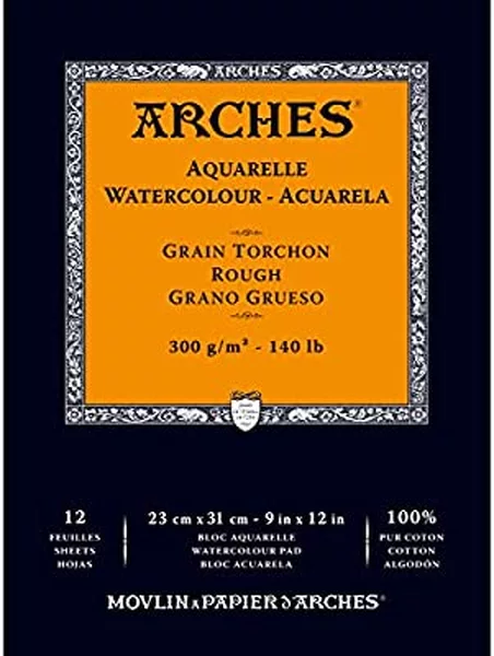 Arches skicák lepený 23x31cm 12l RG 300g