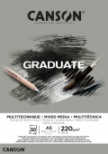Graduate Mix-Med skicák lep. A5 30l G+S 220g Grey