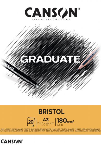 Graduate Bristol skicák lepený A3 20l VS 180g